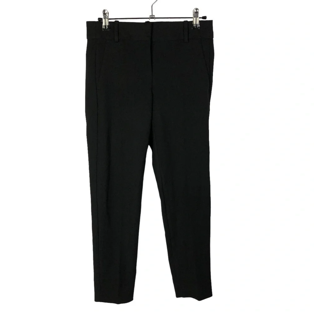 J.‎ Crew Petite Cameron Black Flat Front Dress Pants 0P